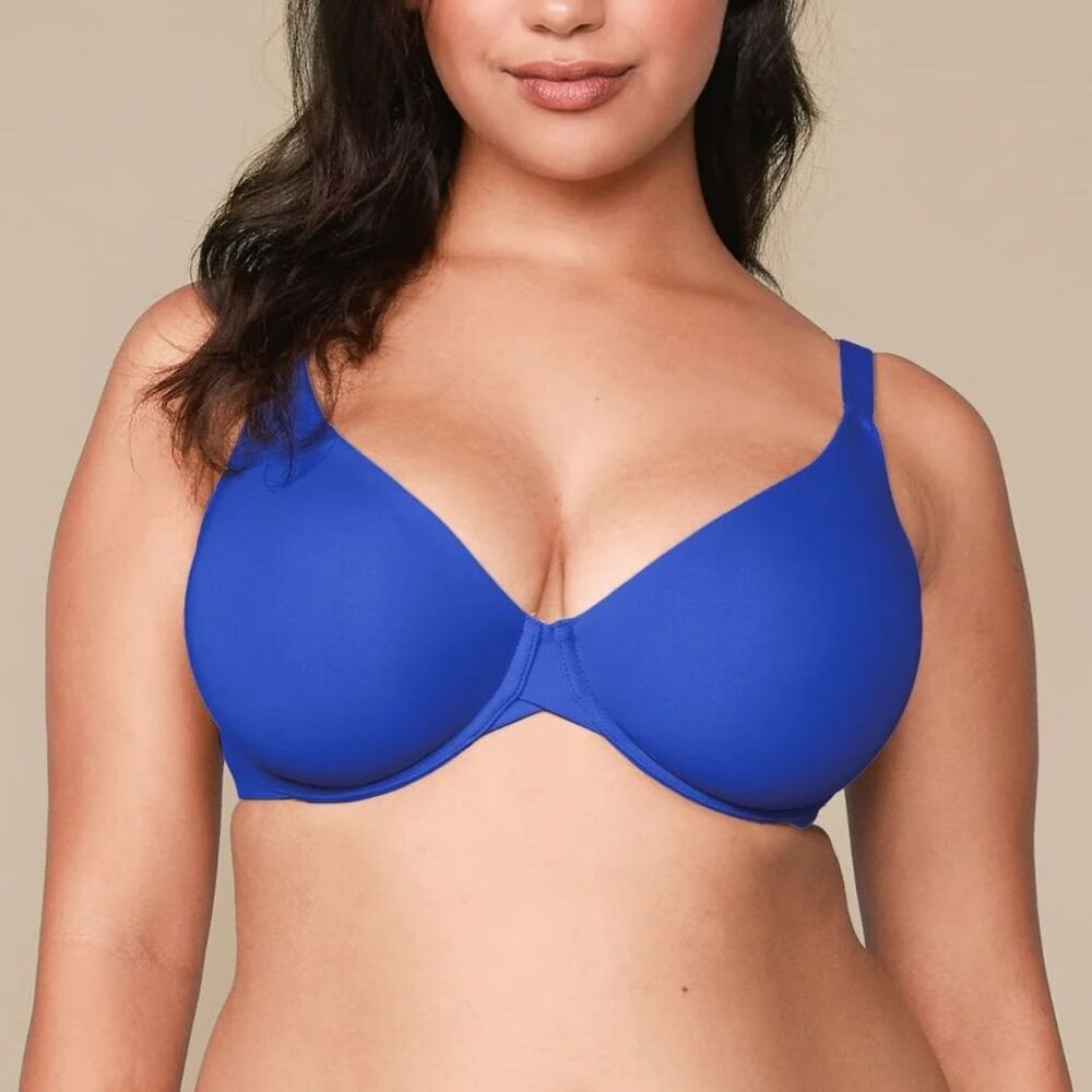 Harper Wilde The Base Unlined Bra in Blue, 35D (D2)